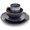 Meritage Jasper 16 Piece Round Stoneware Dinnerware Set in Blue with Reactive Glaze 119794.16 - alternate 5
