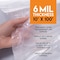 Xpose Safety Tarp, 10 ft x 100 ft, 6 Mil, White, Polyethylene C-610-X - alternate 6
