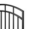 Nuvo Iron 45in Wx56in H Benitoite Gate Arched Rails, 48in W Opening, Self Close Hardware w/Double Side Handle IBGA4556 - alternate 8