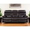 Homeroots 89" Brown Faux Leather Sofa With Black Legs 366321 - alternate 8
