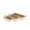 Homeroots Set of Three White Solid Wood And Metal Crate, 3PK 487716 - alternate 6
