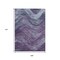 Homeroots 9' X 12' Purple And Gray Abstract Washable Indoor Outdoor Area Rug 618176 - alternate 9