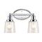 Jonathan Y Beverly 15" 2-Light Iron/Seeded Glass Classic Cottage LED Vanity Light, Chrome JYL7531A - alternate 1