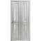 Sartodoors Sliding Closet Bi-fold Doors Grey Solid Core Modern Interior VEREGIO7288BF-OAK-48 x 96 (2* 24x96) - alternate 1