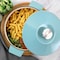 Martha Stewart Eastholm Enameled Cast Iron 3 Quart  Embossed Stripe Dutch Oven with Lid in Turquoise 129051.02 - alternate 7