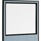 Global Industrial Interion Office Partition Panel With Partial Window, 36-1/4W x 96H, Blue 695788WBL - alternate 5