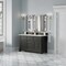 James Martin Vanities Brookfield 60 in. Double Vanity, Black Onyx w/3 CM Eternal Jasmine Pearl Silestone Top 547-V60D-BKO-3EJP - alternate 6