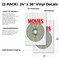 Signmission Movies, Vinyl Decals Only 24 Inch x 36 Inch, Vinyl Decal, 2PK DSB-2436-2PACK-Movies - alternate 2