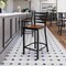 Flash Furniture HERCULES Black Ladder Back Metal Restaurant Counter Stool - Cherry Wood Seat, 2PK 2-XU-DG697BLAD-24-CHYW-GG - alternate 10
