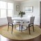 Homeroots 8' Gold And Ivory Round Geometric Washable Indoor Outdoor Area Rug 598570 - alternate 6