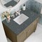 James Martin Vanities Chicago 36in Single Vanity, Walnut Whisper, w/ 3 CM Parisien Bleu Silestone Top 503-V36-WLW-3PBL - alternate 10