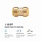 Proline Series 1-in PF Brass Push Fit Coupling 6630-005 - alternate 4