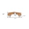 Homeroots 71" Brown and Black L Shape Computer Desk With Three Drawers 489938 - alternate 7