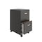 Space Solutions 14.25 in W 2 Drawer Mobile Vertical File Cabinet, Metallic Charcoal 22616 - alternate 13