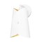 Z-Lite Salone 1 Light Wall Sconce, Matte White/Matte White Outer, Gold Inner, 7 In W 1951-1S-MW - alternate 1