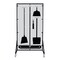 5S Supplies Housekeeping Shadow Board Broom Station V4, Gray / Black Shadows, No Broom, No Text HSB-V4-GRAY/BLACK-BO-NO TEXT - alternate 1