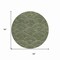 Homeroots 8' Olive Green Fern Green And Silver Round Geometric Washable Indoor Outdoor Area Rug 615214 - alternate 8
