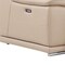 Homeroots Beige Leather Power Reclining L Shaped Seven Piece Corner Sectional With Console 643900 - alternate 4