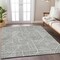 Homeroots 3' X 5' Gray And Ivory Abstract Washable Indoor Outdoor Area Rug 594935 - alternate 8