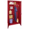 Sandusky Lee Combo Storage Cabinet, 72 in H, 36 in W, 18 in D, Swing, Keyed, Red, 4 Shelves CAC1361872-01 - alternate 9