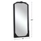 Homeroots 69" Black Wood Framed Standing Mirror 565133 - alternate 9