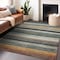 Homeroots 5' X 8' Beige Gold And Brown Striped Washable Indoor Outdoor Area Rug 618251 - alternate 8