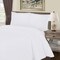 Homeroots White King Cotton Blend 1000 Thread Count Washable Duvet Cover Set 528121 - alternate 7