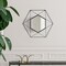 Uniquewise Set of 2 Decorative 20-Inch Star Shaped Black Metal Frame Modern Wall Mounted Geometric Mirror - QI004582.2 - alternate 8