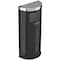 Hls Commercial 9 Gallon Half-Round Side-Entry Trash Can, Black Steel HLSC01G09B - alternate 1