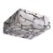 Jonathan Y Giulia 13 in. 2-Light Modern Contemporary Alabaster/Iron Square LED Flush Mount, White and Black Marb JYL1201C - alternate 8