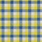 Homeroots 8' X 10' Yellow Blue And Beige Plaid Washable Indoor Outdoor Area Rug 601449 - alternate 6