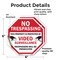 Signmission No Trespassing This Property Is Pro, 6 inch X 6 inch, Vinyl Decal, 2PK OC-D-2PACK-6-93 - alternate 3