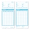 Upunch Pay-to-Punch Time Card for SB1200 Time Clock, Two Sides, 3.38 x 7.38, 100PK SBTCB1100 - alternate 3