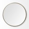 Homeroots 47" Gold Round Metal Framed Accent Mirror 376411 - alternate 1