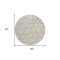 Homeroots 8' Beige And Brown Round Abstract Washable Indoor Outdoor Area Rug 600512 - alternate 7