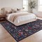 Jonathan Y Primrose Art Nouveau Floral Border Non-Slip Machine-Washable Green/Pink 4 ft. x 6 ft. Area Rug BTF100B-4 - alternate 8