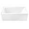 Kingston Brass 60" Acrylic Rectangular 3-Wall Alcove Tub w/ Anti-Skid Surface, Left Hand Drain Hole, Glossy White VTAP6031L22T - alternate 1