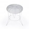 Homeroots 18" White Wire Round top End Table 488934 - alternate 7