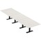 Skutchi Designs 16ft Rectangular Conference Table With Power | Harmony Series | 16 Person Meeting Room Table HAR-REC-48x192-T.BK-WA7976-NA - alternate 1