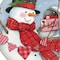 Homeroots Valentine Snowman Hand Painted Mouth Blown Glass Ornament 477550 - alternate 6