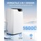 Edendirect 12000 BTU DOE Portable Air Conditioner Cools 290 sq ft with Dehumidifier and Remote in White ZR-FDP41-3030ZPV1R3 - alternate 6