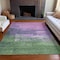 Homeroots 9' X 12' Lavender And Lilac Abstract Washable Indoor Outdoor Area Rug 610941 - alternate 9