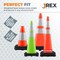 Jrex Safety Traffic Cone Weight, 7 lbs., 4PK TCW-JR-7LB-4PK - alternate 5