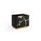 Homeroots 21" Gold And Black Wood Two Drawer Nightstand 491592 - alternate 1