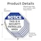 Signmission Notice This Is a Security Patrolled, 6 inch X 6 inch, Vinyl Decal, 5PK OC-D-5PACK-6-188 - alternate 3