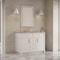 James Martin Vanities Bellshire 48" Single Vanity, Bright White w/ 3 CM Victorian Silver Silestone Top 660-V48-BW-3VSL - alternate 7