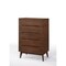Homeroots 32in Brown Accent Chest With Five Drawers 473067 - alternate 7