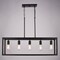 Vaxcel Pratt 5-Light Linear Chandelier, Matte Black, Farmhouse Cage, 34-In. Wide H0331 - alternate 8