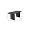 Homeroots 79" Black Solid Wood Sled Base Oval Dining Table 712215 - alternate 5