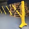 Pittman Expandable Gate Barricade, Castor Wheels with Brakes, Plastic, Yellow and Black, 11' 763656 - alternate 5